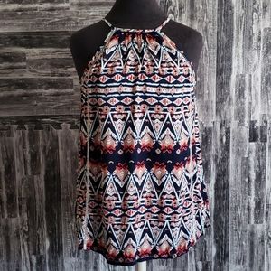 Francesca's Navy Roy Boho Chic Top Small New NWT